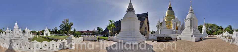 360° panorama Wat Suan Dok Chiang Mai